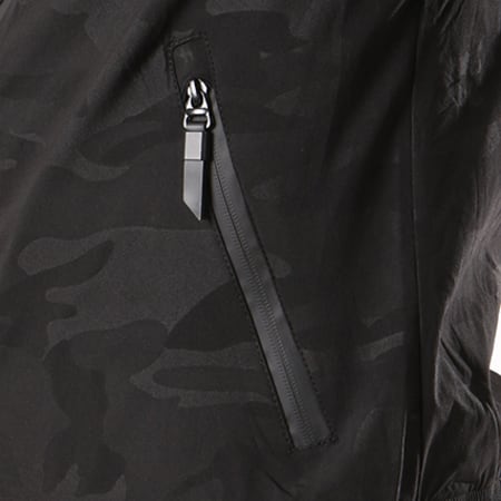 MTX - Veste Zippée Capuche S652 Noir Camouflage