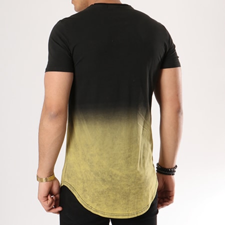 MTX - Tee Shirt Oversize C3066 Noir Dégradé Jaune