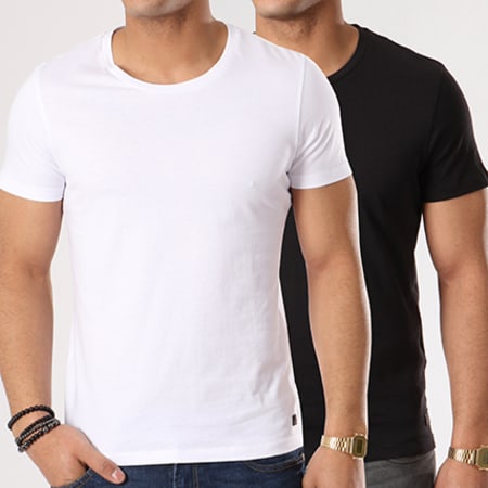 Produkt - Lot De 2 Tee Shirts Oversize GMS 2 Blanc Noir