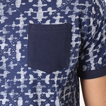 American People - Tee Shirt Poche Guzo Bleu Marine
