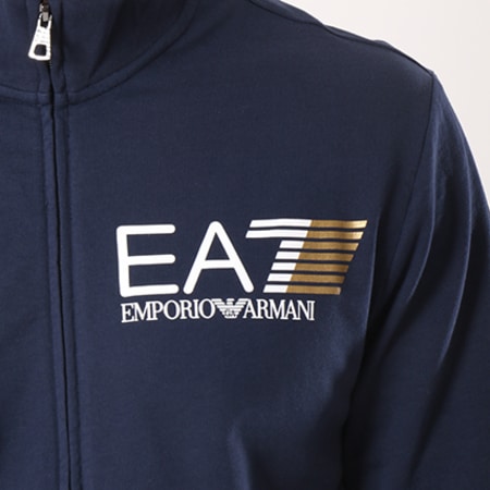 EA7 Emporio Armani - Veste Zippée 3ZPM61-PJ05Z Bleu Marine