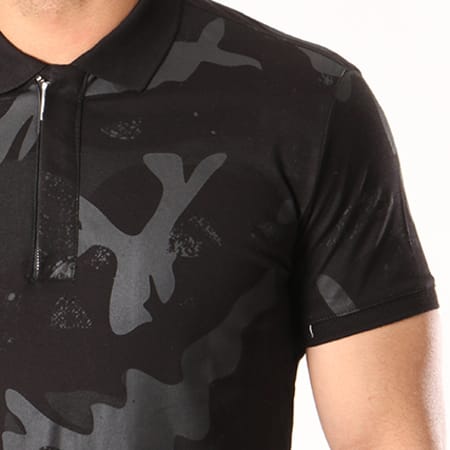 Ikao - Polo Manches Courtes F100 Camouflage Noir