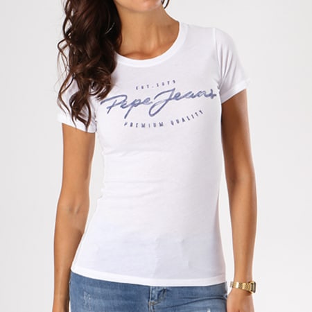 Pepe Jeans - Tee Shirt Femme Charleen Blanc