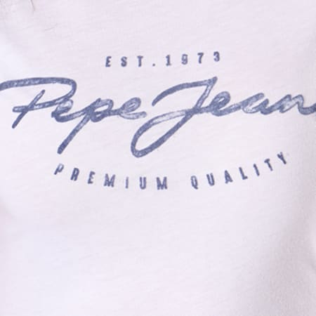Pepe Jeans - Tee Shirt Femme Charleen Blanc