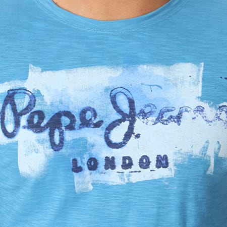 Pepe Jeans - Tee Shirt Golders Bleu Ciel