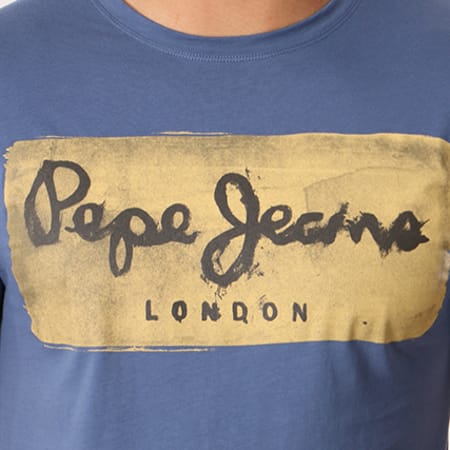 Pepe Jeans - Tee Shirt Charing Bleu Marine