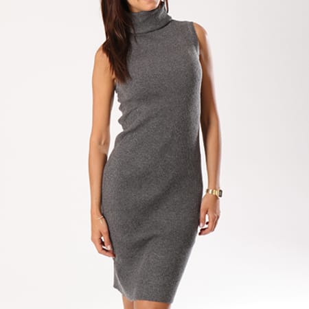 Girls Outfit - Robe Femme MG-2056 Gris Chiné