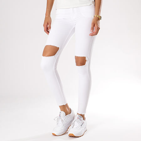 Girls Outfit - Jean Skinny Femme 26701 Blanc
