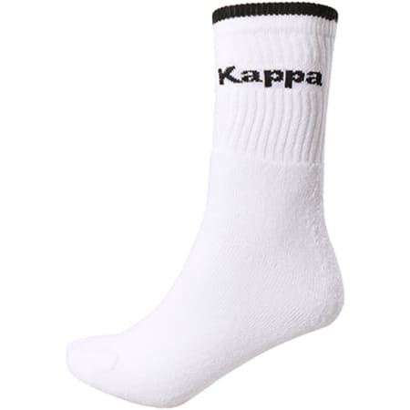 Kappa - Lot De 3 Paires De Chaussettes 302RHQ0 Blanc Noir