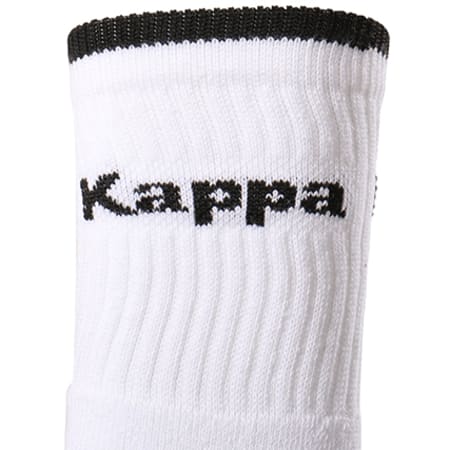 Kappa - Lot De 3 Paires De Chaussettes 302RHQ0 Blanc Noir
