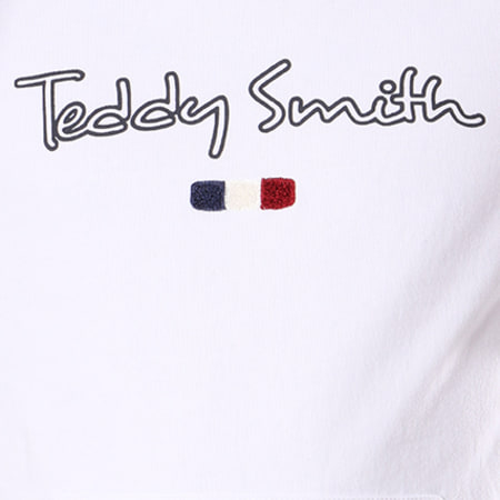 Teddy Smith - Sweat Capuche Seven Blanc