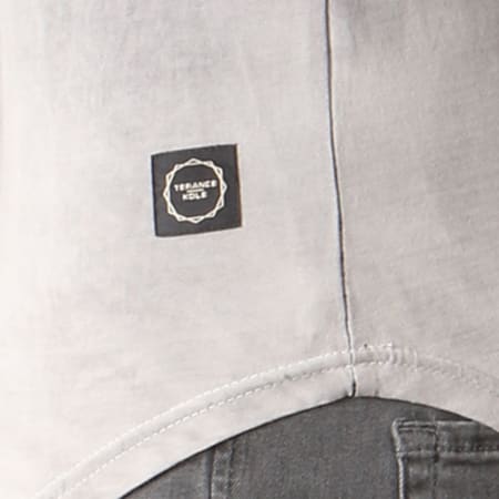 Terance Kole - Tee Shirt Oversize 98044 Noir Dégradé Gris 