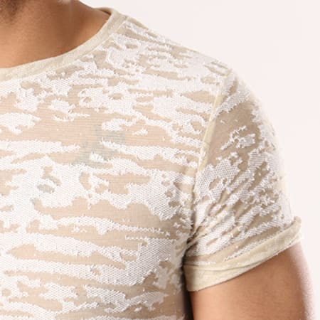 Uniplay - Tee Shirt Oversize UY163 Beige Camouflage 