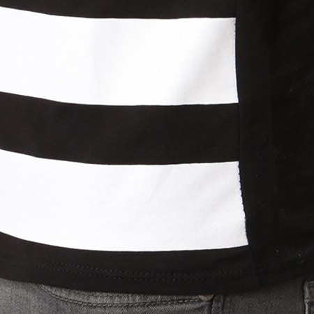 Uniplay - Tee Shirt Patchs Brodés UY161 Noir Blanc