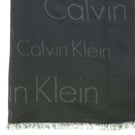 Calvin Klein - Foulard Logo JA 3709 Noir Gris Anthracite