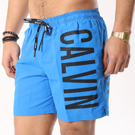 Calvin Klein - Short De Bain Medium Drawstring 0150 Bleu Roi