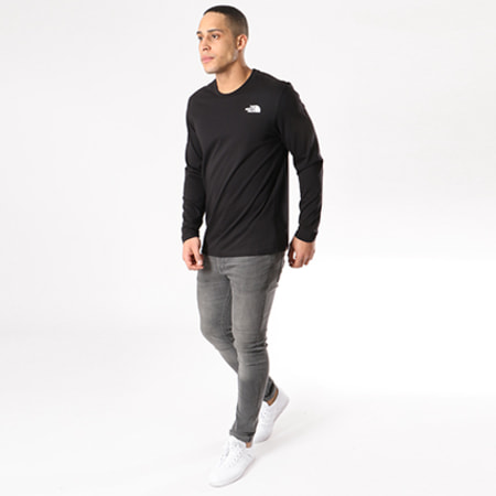 The North Face - Tee Shirt Manches Longues Easy Noir