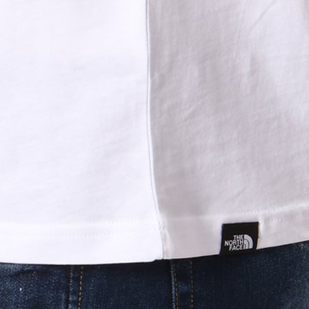 The North Face - Tee Shirt Fine Blanc Noir