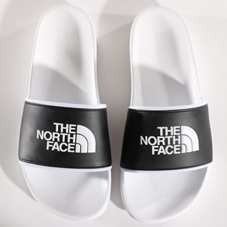 The North Face - Claquettes BC Slide II Blanc Noir