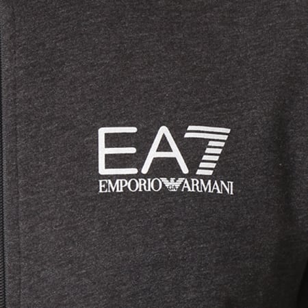 EA7 Emporio Armani - Veste Zippée 3ZPM54-PJ05Z Gris Anthracite Chiné