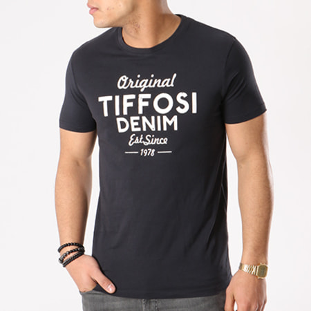 Tiffosi - Tee Shirt Josue Noir Blanc