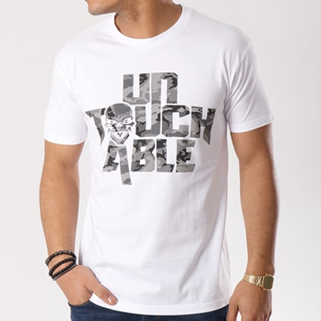 Untouchable - Tee Shirt Camo Blanc Gris Camouflage