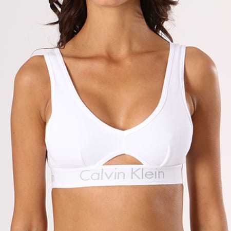 Calvin Klein - Brassière Femme QF4507E Unlined Blanc Gris