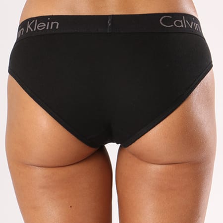 Calvin Klein - Culotte Femme QF4510E Noir Gris