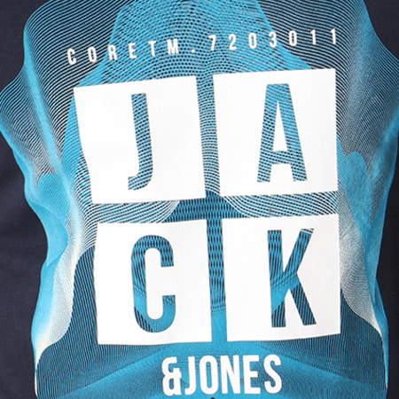 Jack And Jones - Tee Shirt Fall Bleu Marine