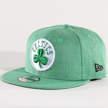 New Era - Casquette Snapback Team Heather 950 NBA Boston Celtics Vert Chiné