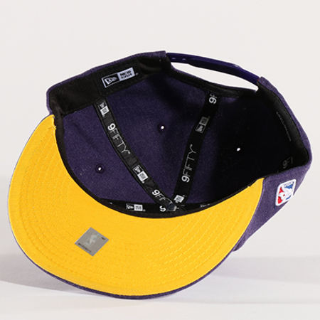 New Era - Casquette Snapback Team Heather 950 NBA Los Angeles Lakers Violet Chiné