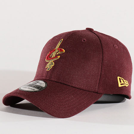 New Era - Casquette Fitted Heather Team 3930 NBA Cleveland Cavaliers Bordeaux Chiné