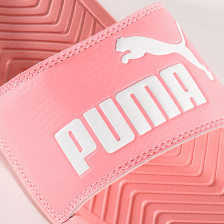 Puma - Claquettes Femme Popcat 360265 25 Soft Fluo Peach White