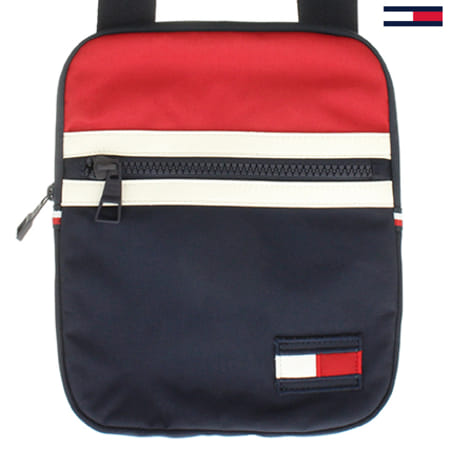 Tommy Hilfiger - Sacoche Crossover Corporate 3235 Bleu Marine Rouge Blanc