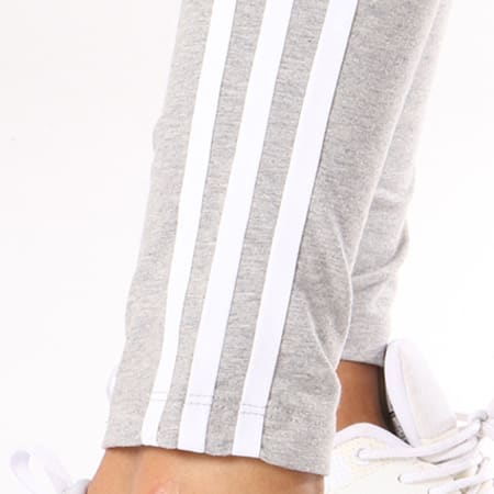 Adidas Originals - Legging Femme Bandes Brodées CY4761 Gris Blanc
