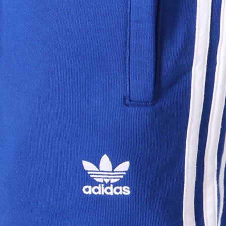 Adidas Originals - Pantalon Jogging Bandes Brodées 3 Stripes CW2430 Bleu Roi Blanc