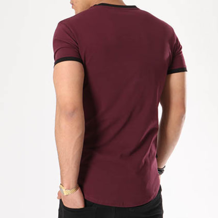 Gym King - Tee Shirt Oversize Ringer Bordeaux