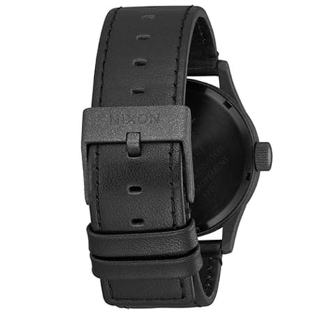 Nixon - Montre Sentry Leather A105-2949 Noir