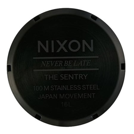 Nixon - Montre Sentry Leather A105-2949 Noir