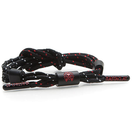 Rastaclat - Bracelet Ampere Noir Blanc Rouge
