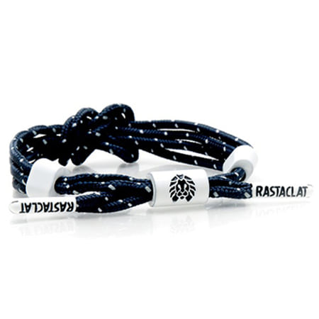 Rastaclat - Bracelet Glide Bleu Marine Blanc