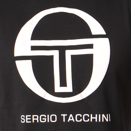Sergio Tacchini - Tee Shirt Iberis Noir Blanc