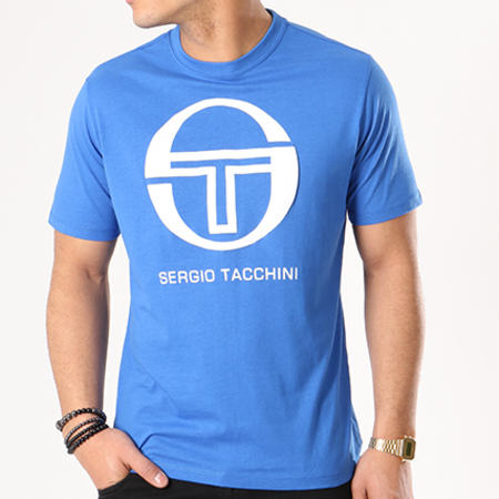 Sergio Tacchini - Tee Shirt Iberis Bleu Blanc