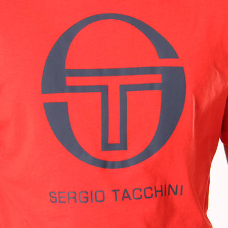Sergio Tacchini - Tee Shirt Iberis Rouge Bleu Marine