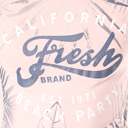 The Fresh Brand - Tee Shirt SHTF053 Rose Bleu Marine