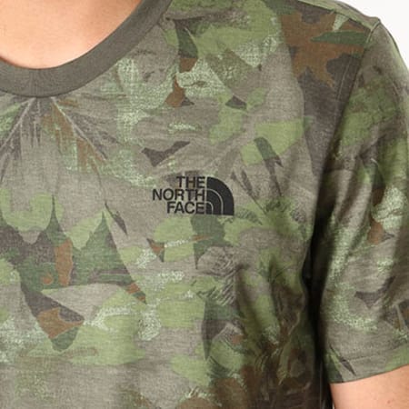 The North Face - Tee Shirt Simple Dome Vert Kaki Camouflage 