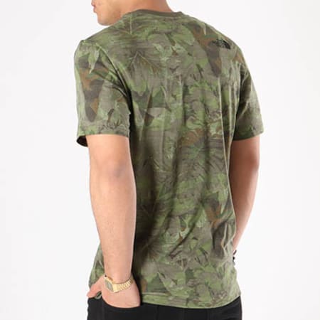 The North Face - Tee Shirt Simple Dome Vert Kaki Camouflage 