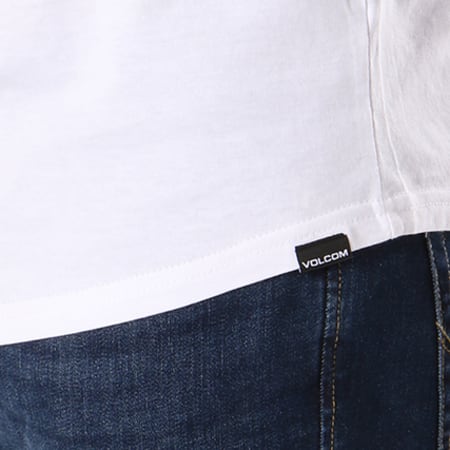Volcom - Tee Shirt Manches Longues Pen Basic Blanc Noir