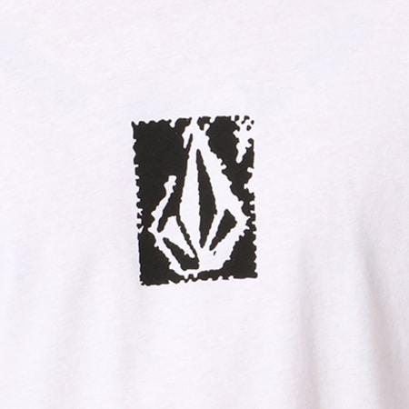 Volcom - Tee Shirt Manches Longues Pixel Stone Blanc Noir