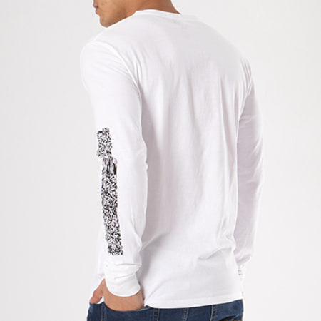 Volcom - Tee Shirt Manches Longues Pixel Stone Blanc Noir